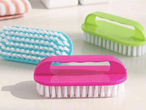 Cloth Washing Soft Bristles Brush for Cleaning Clothes | Laundry Scrub Brush with Handle for Multipurpose Household Cleaning Brush – Pack of 2 (Multicolor) - Image 3
